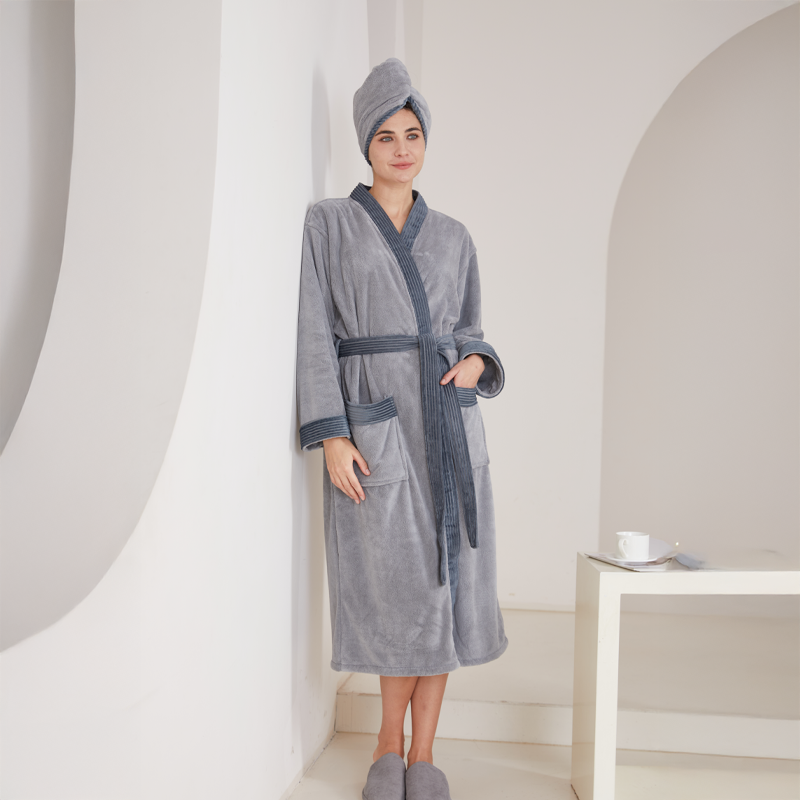 Dark Grey Bathrobe – Size XL