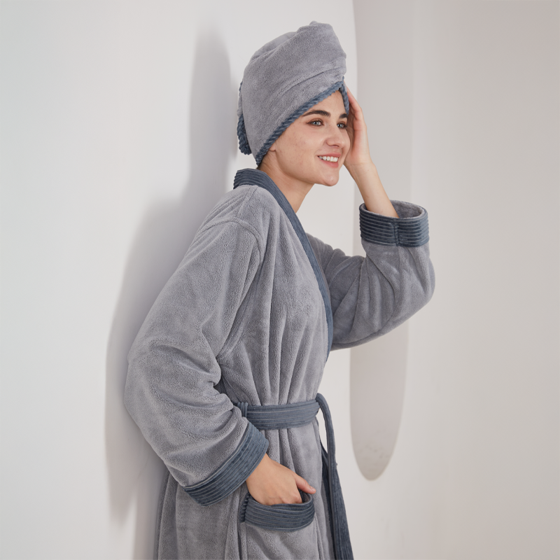 Dark Grey Bathrobe – Size XL