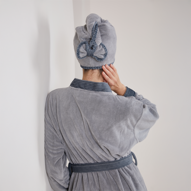Dark Grey Bathrobe – Size XL