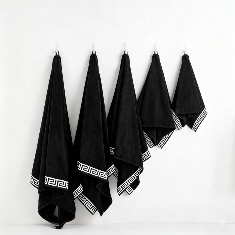 Black Towel – 70×140 cm